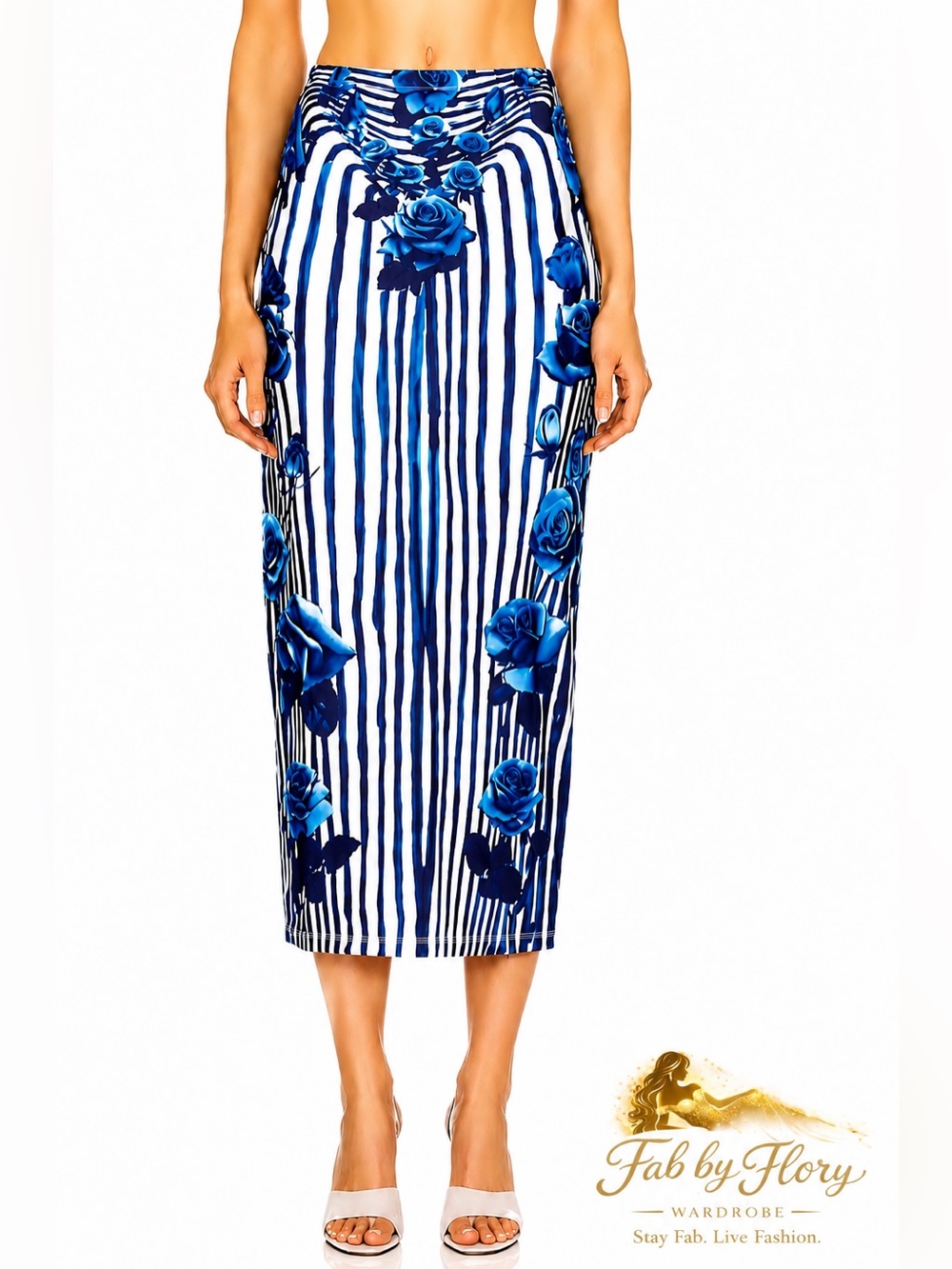 Iconic Jean Paul Gaultier💙Body Morphing Pencil Skirt Très Gaultier Collection